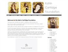 Tablet Screenshot of katrincartlidgefoundation.org.uk